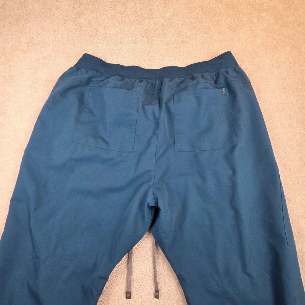 Fabletics All Shift Scrub Jogger Pants Mens 2X Caribbean Blue Medical dental Vet